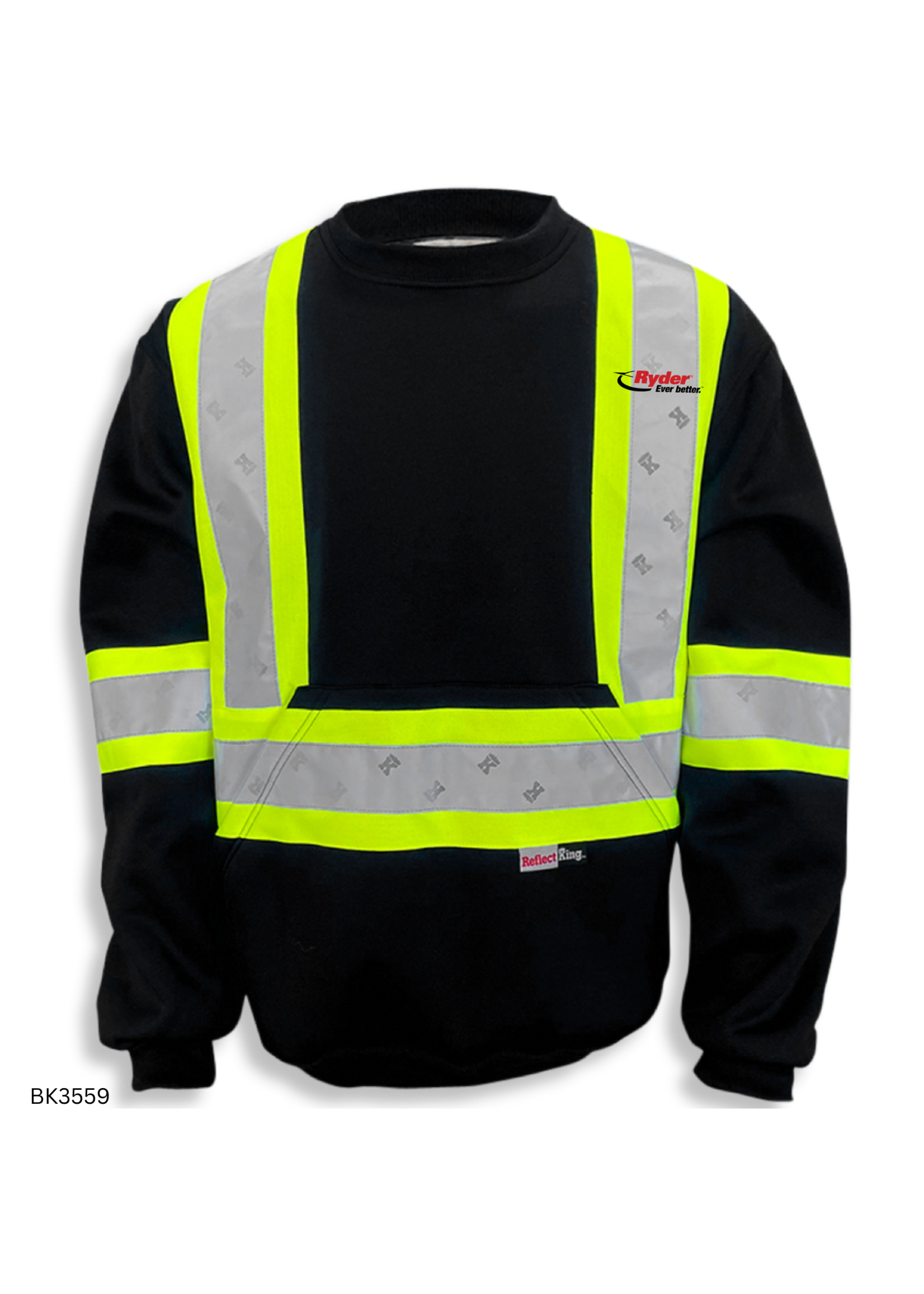 Big K Clothing Big K Clothing 11oz Polyester Microfleece Crewneck Sweatshirt - Ryder Logo