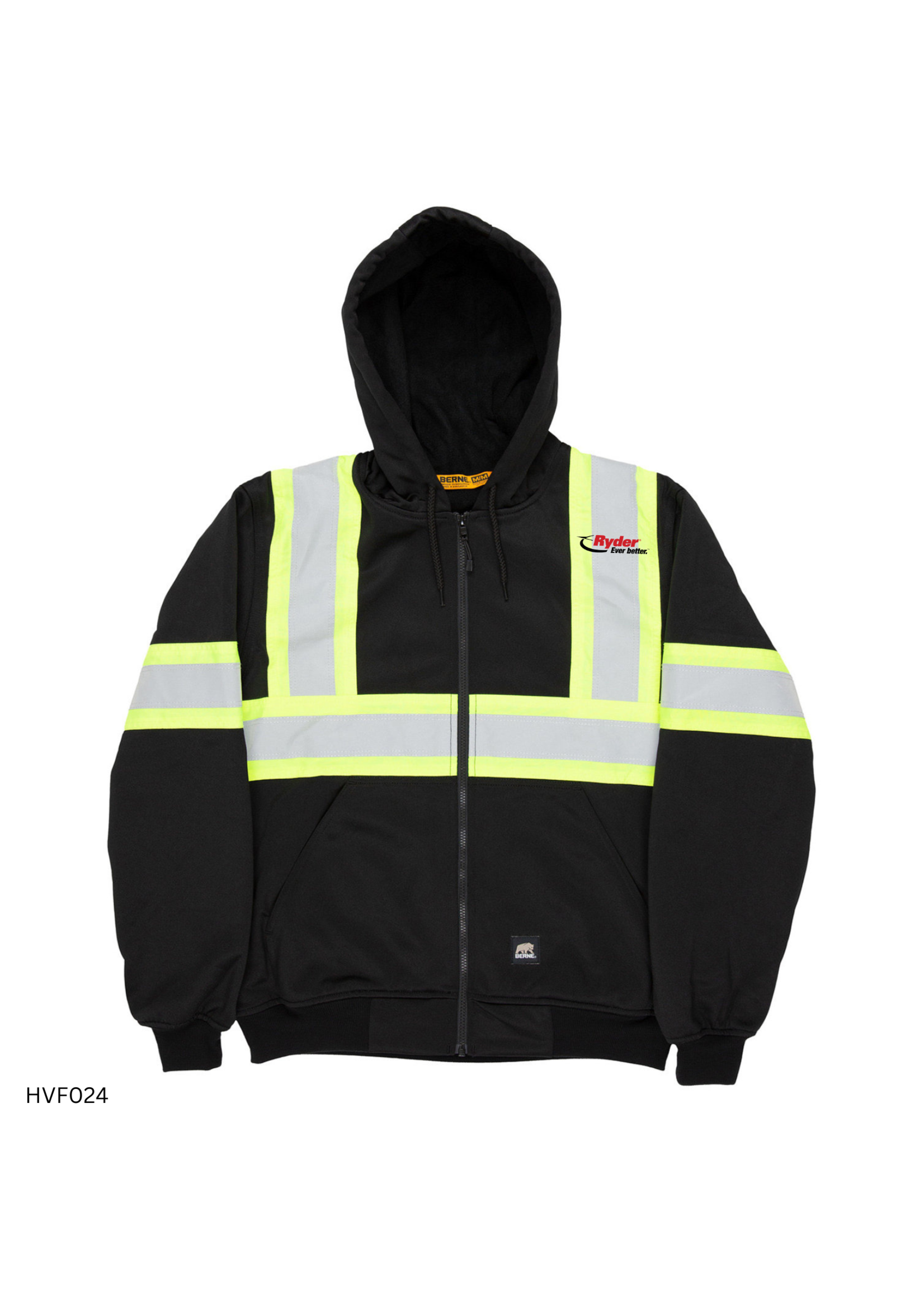 Berne Berne Men's Safety Striped Therman Lined Sweatshirt - Ryder Logo