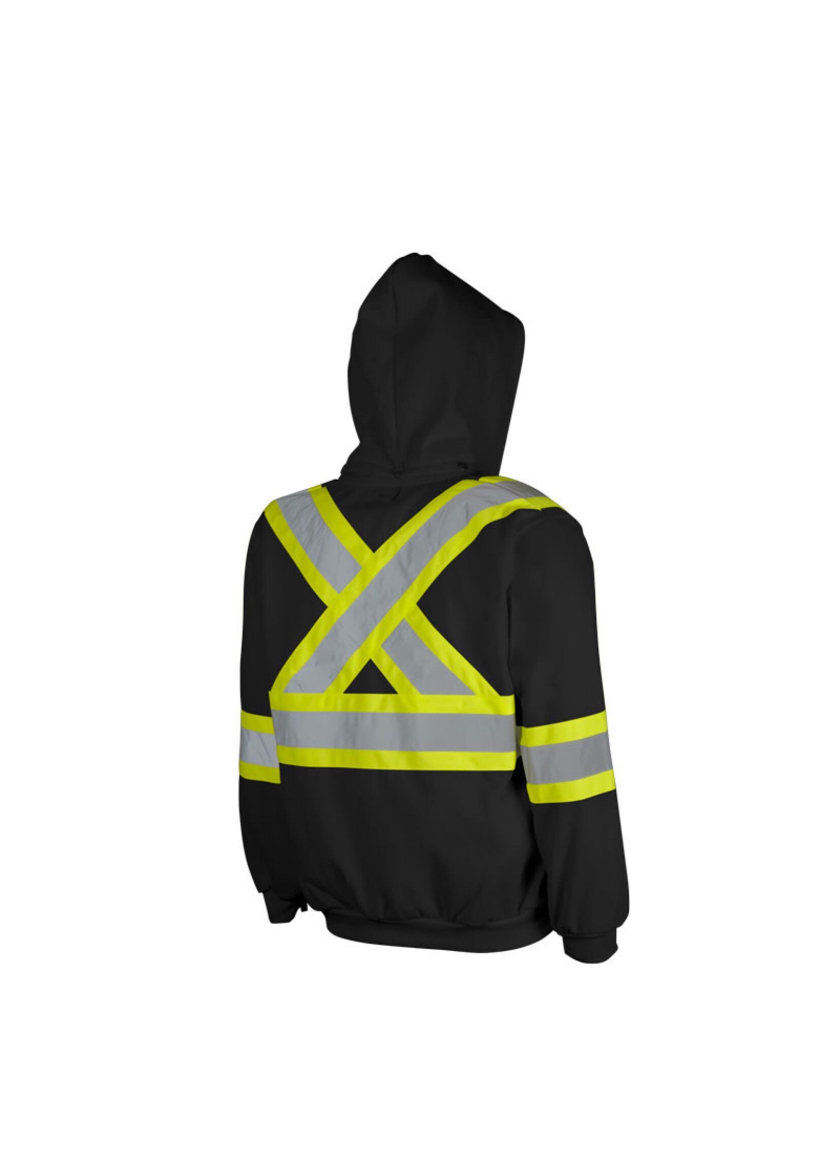 Wasip Traffic Hoodie w/ Detachable Hood, 4″ Refl. Tape