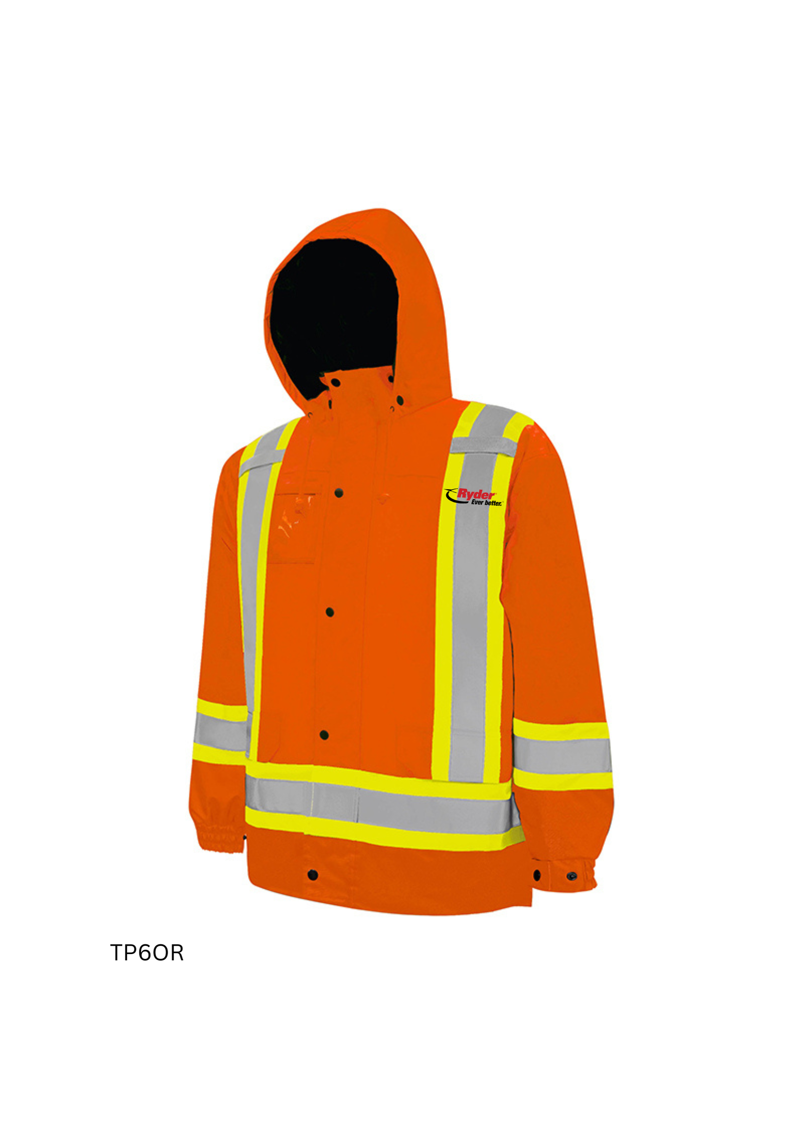 Ground Force Ground Force 6-In-1 Winter Traffic Parka, 4″ Refl. Tape - Ryder Logo