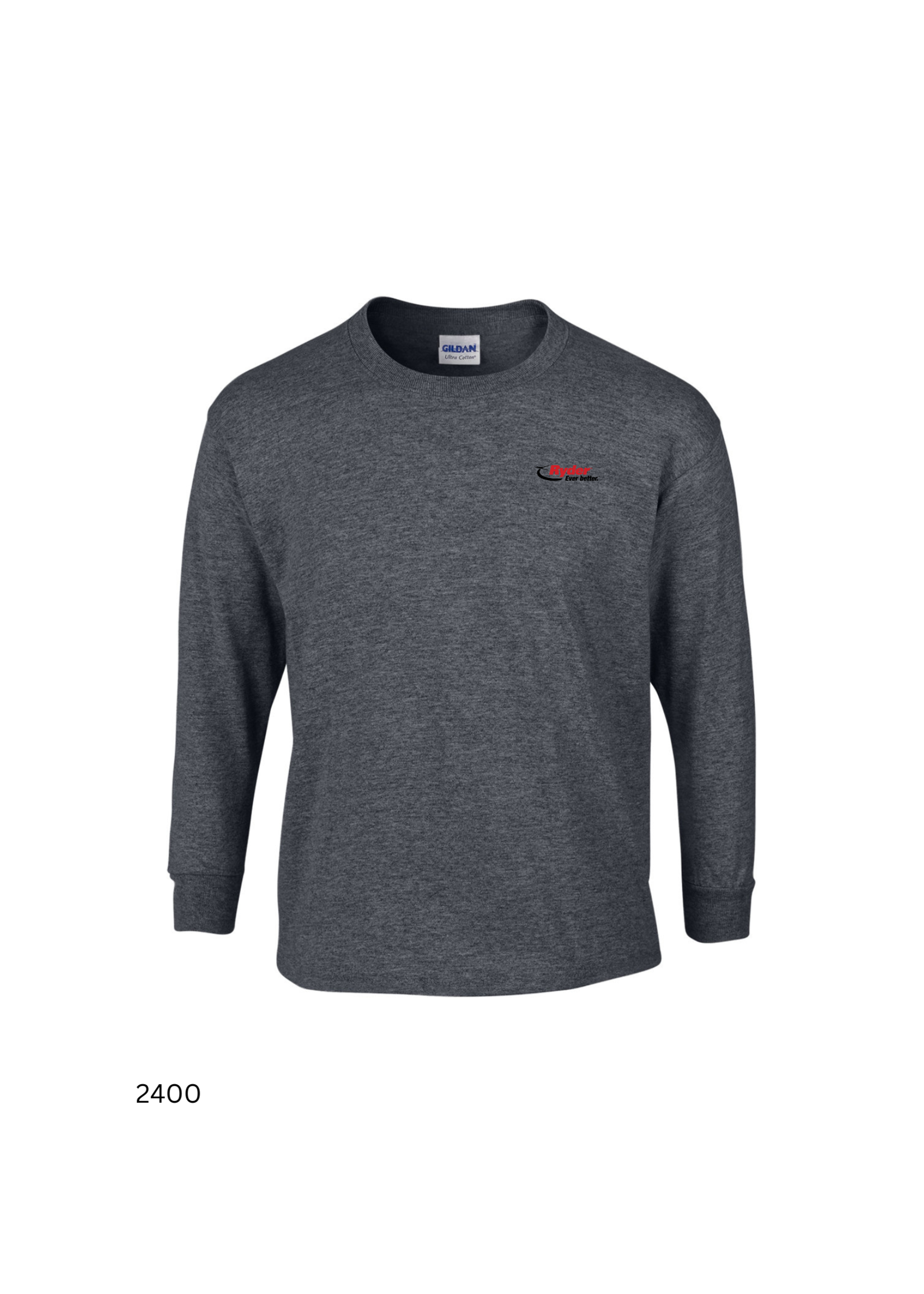 Gildan Gildan® Ultra Cotton® Long Sleeve T-shirt - Ryder Logo
