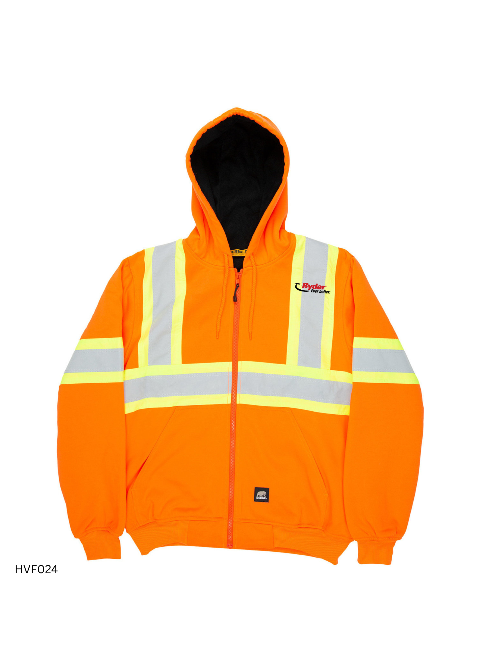 Berne Berne Men's Safety Striped Therman Lined Sweatshirt - Ryder Logo