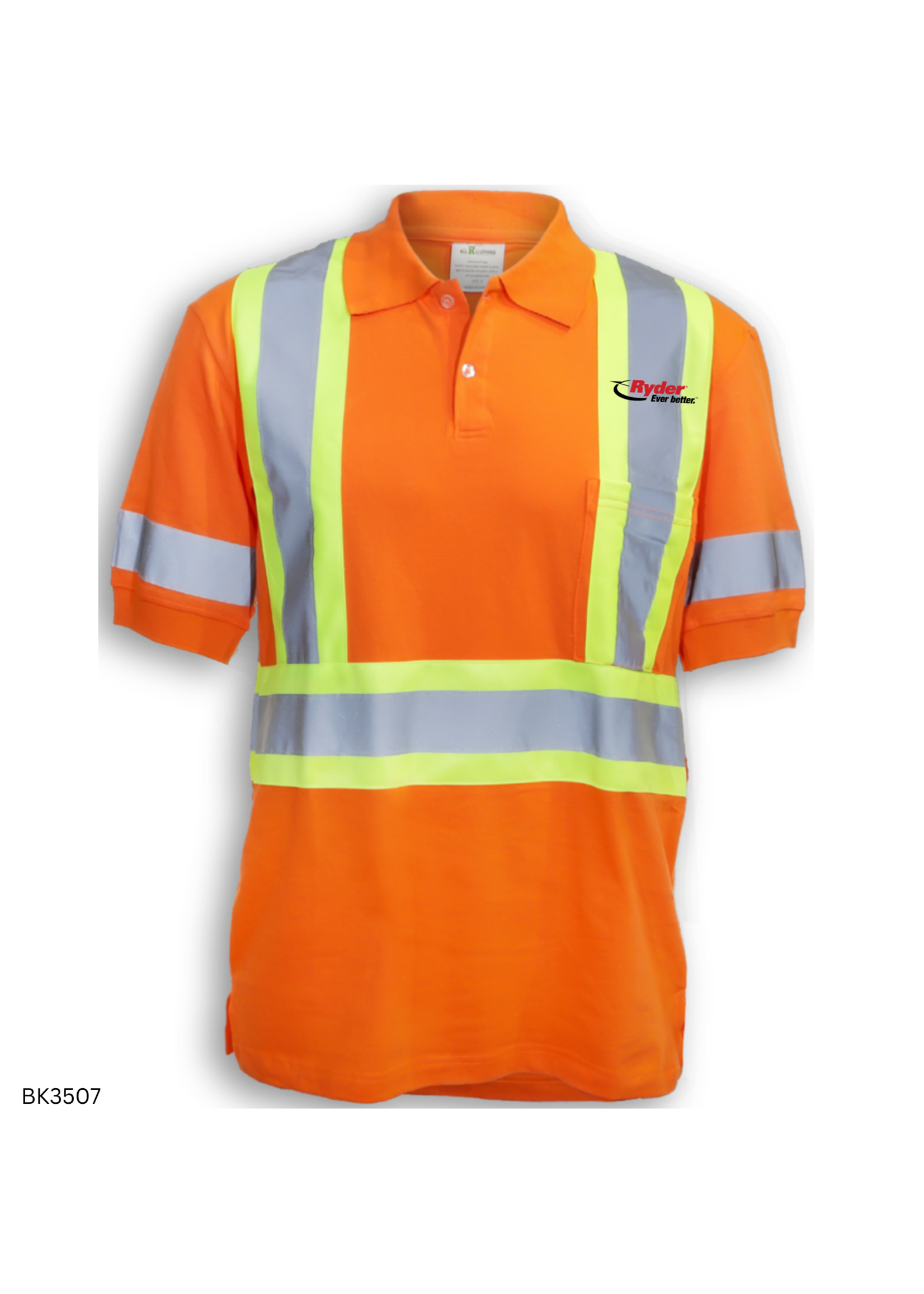 Big K Clothing Big K Clothing 100% Cotton Polo Shirt with Collar - Ryder Logo