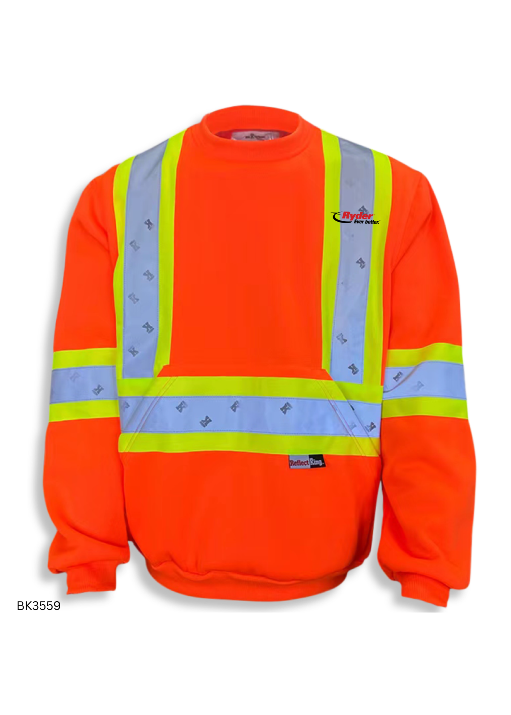 Big K Clothing Big K Clothing 11oz Polyester Microfleece Crewneck Sweatshirt - Ryder Logo