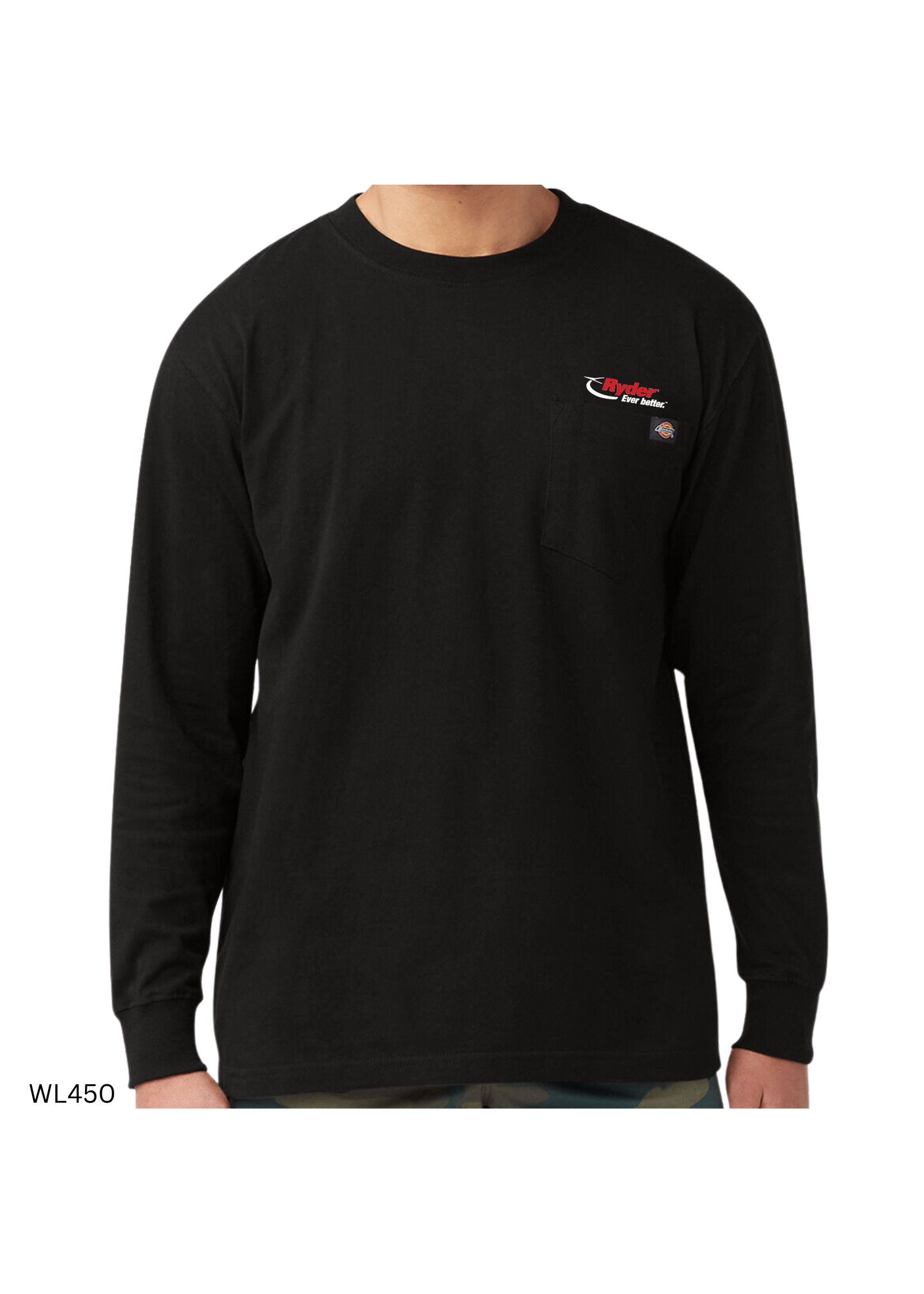 Dickies Dickies Heavyweight Long Sleeve Pocket T-Shirt - Ryder Logo