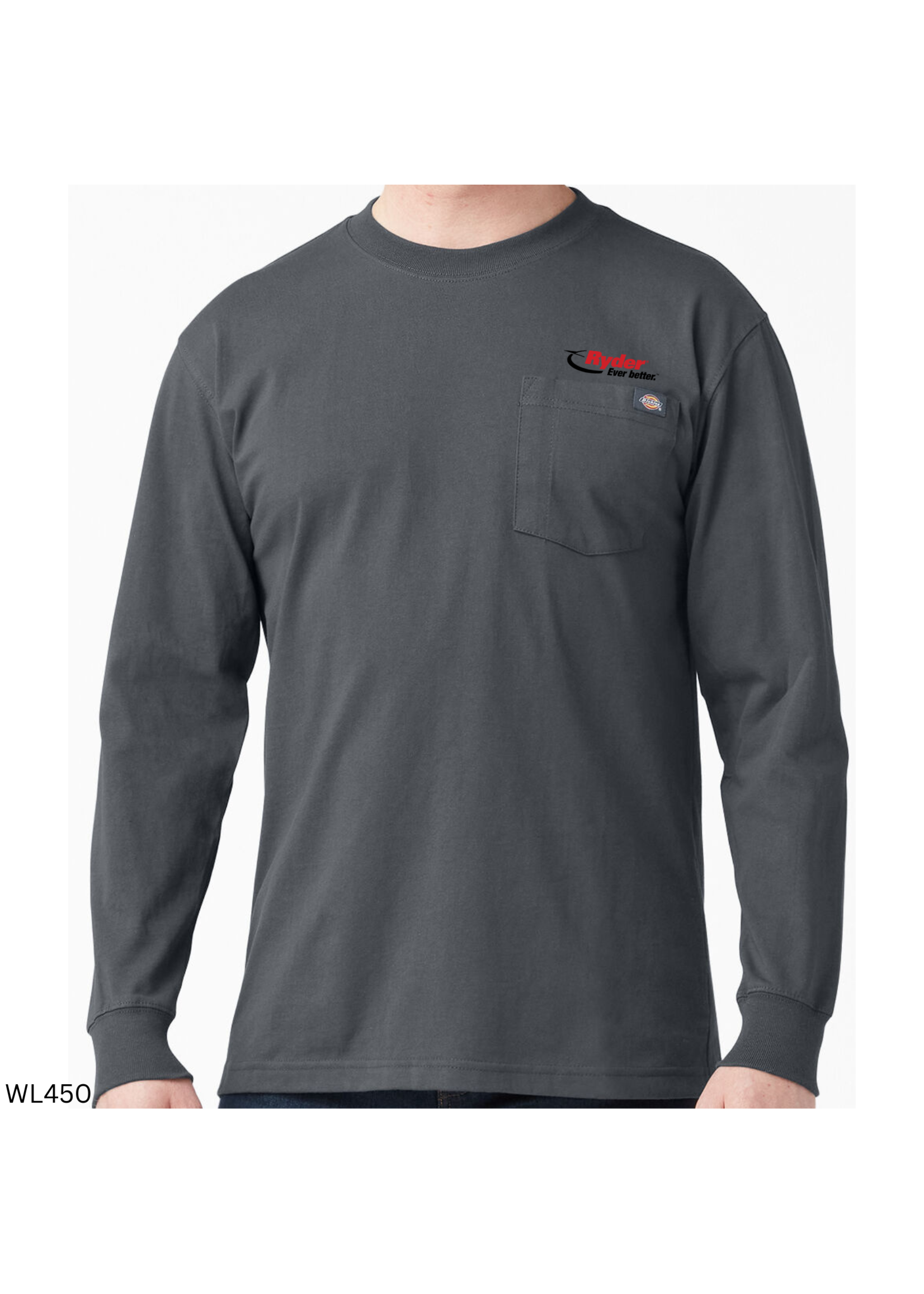 Dickies Dickies Heavyweight Long Sleeve Pocket T-Shirt - Ryder Logo