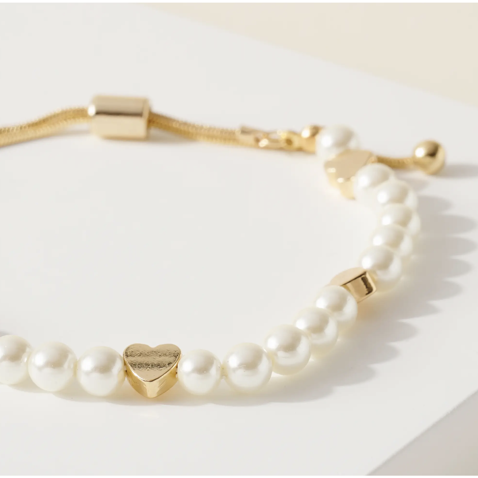 Pearl Heart Bracelet