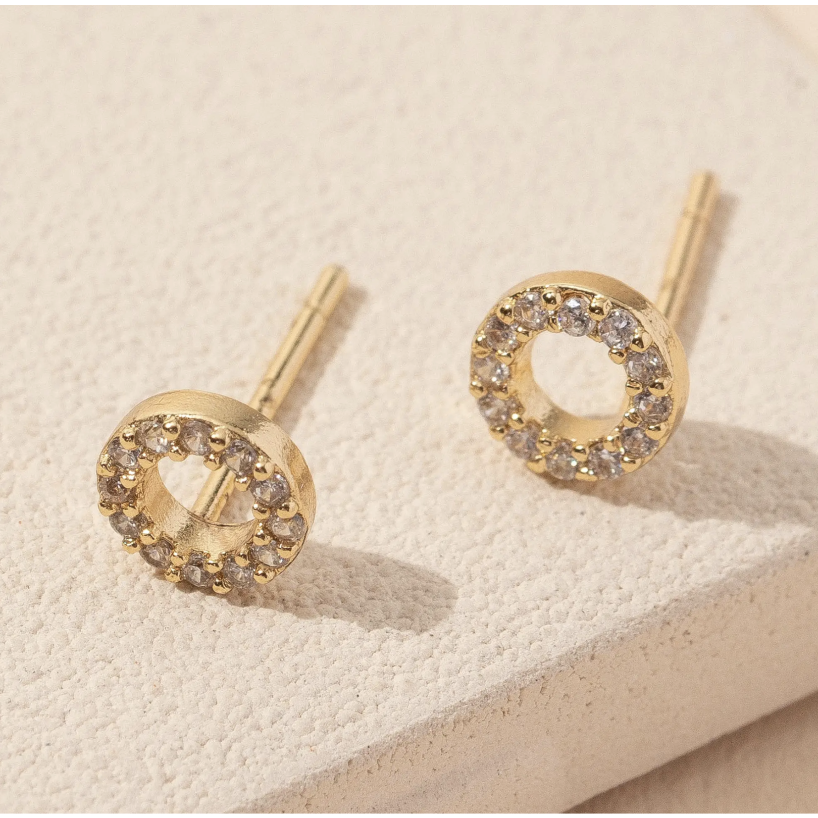 Circle CZ Studs