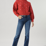 Minnie Embroidered Dot Sweater