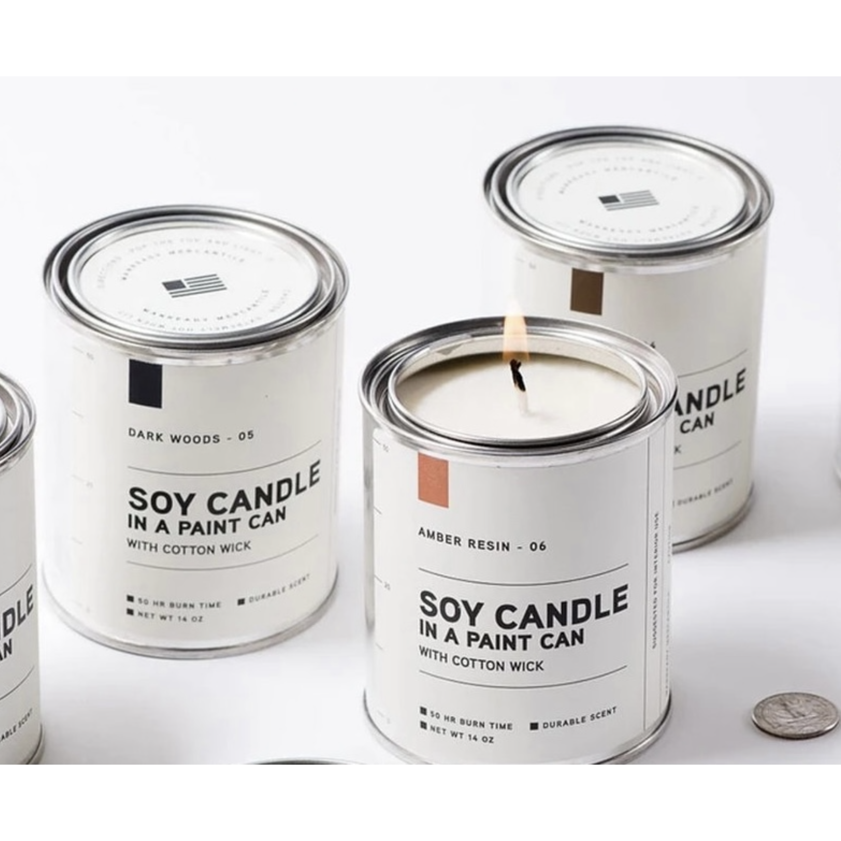 Manready Mercantile Amber Resin Paint Can Candle