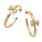 Emerson Bow Hoops Worn Gold