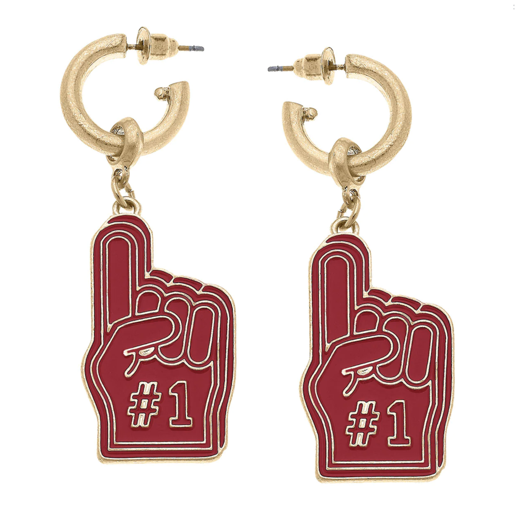 Game Day Foam Finger Earrings