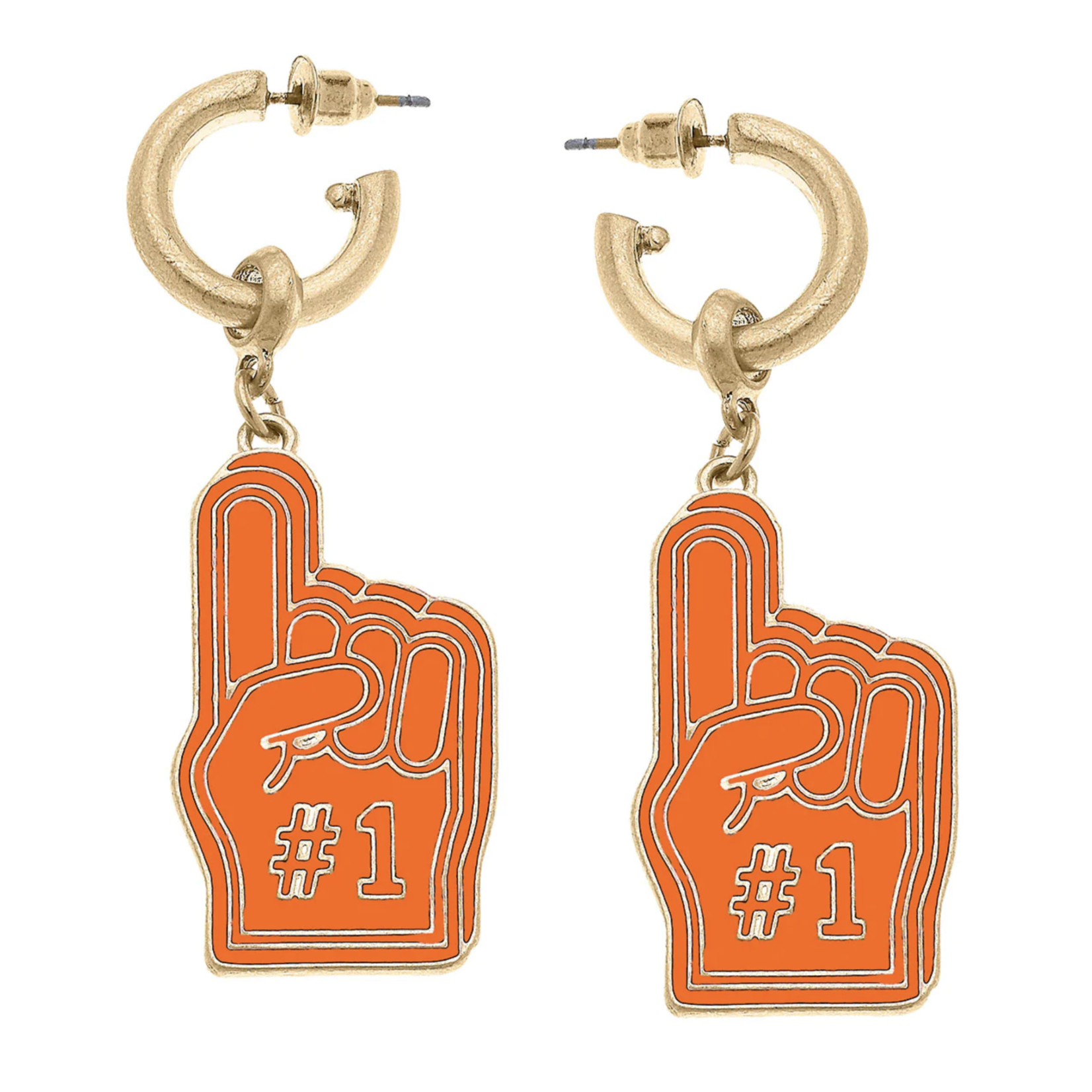 Game Day Foam Finger Earrings