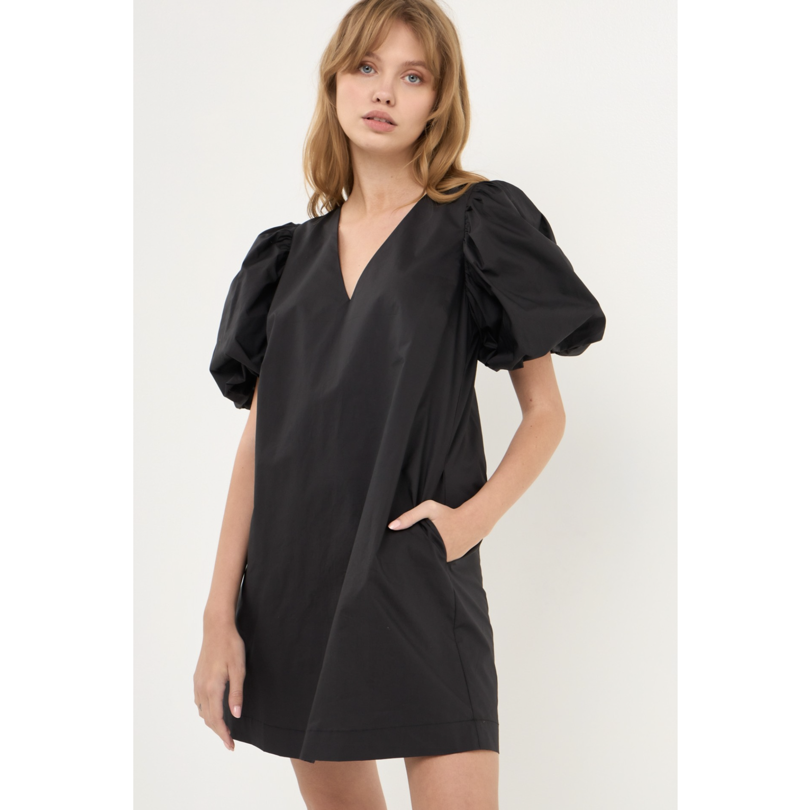 The Goodie Edit Puff Sleeve A-Line Dress