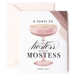 Hostess with the Mostess - Champagne Thank You Card