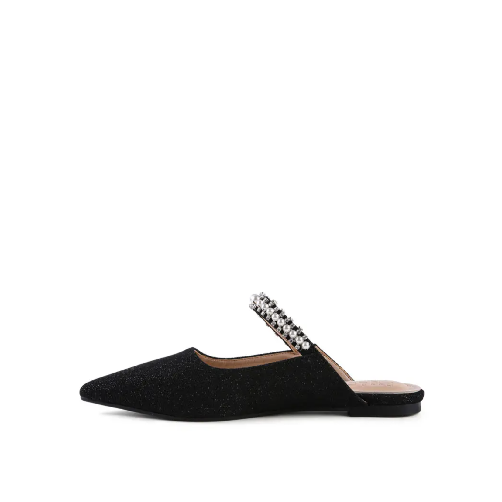 Mary Jane Embellished Mules Black - Edit