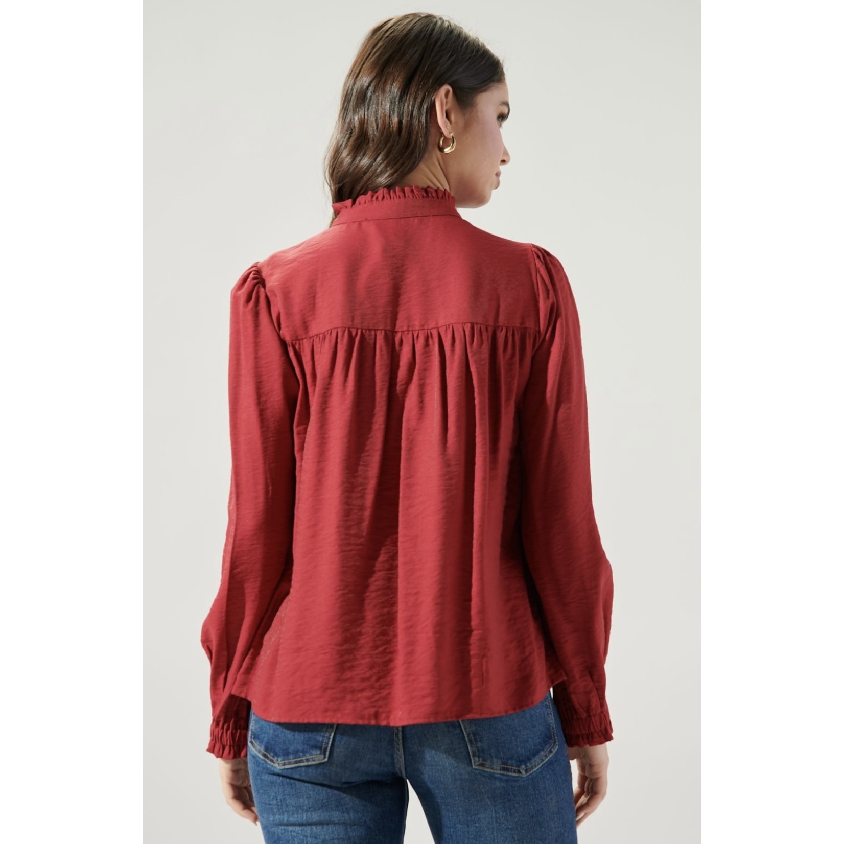 Warm hearted Button Front Blouse
