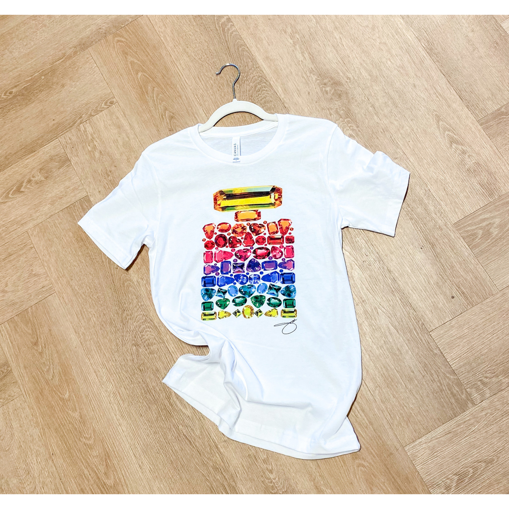 Rainbow Jewel Perfume Tee