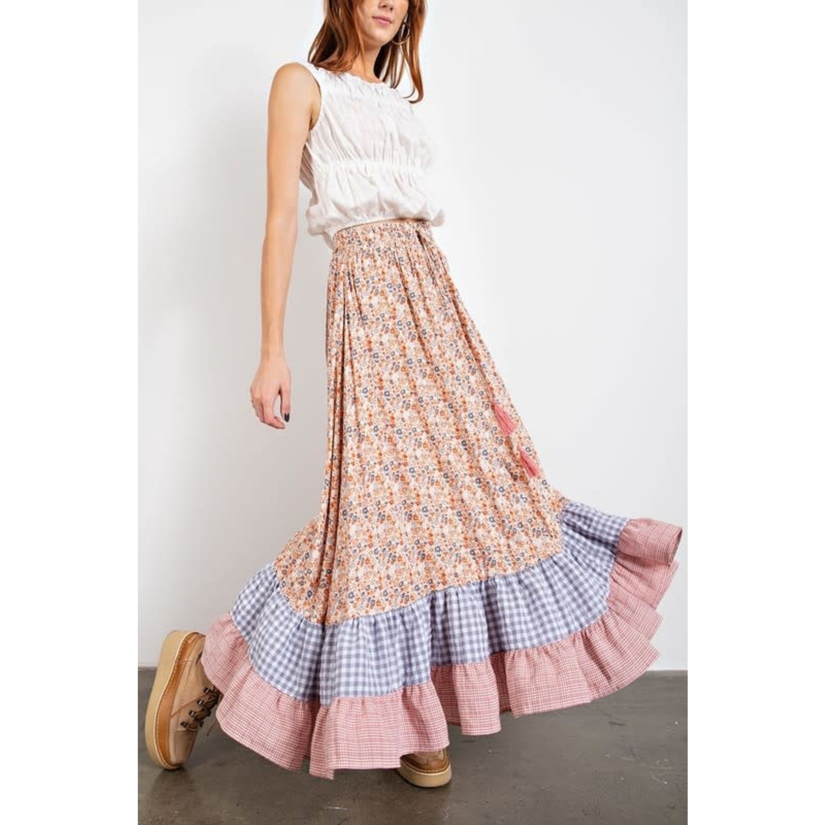 Printed Mix N Match Maxi Skirt