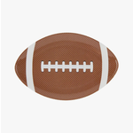 Football Melamine 8" Plate