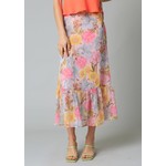 The Goodie Edit Pink Multi Floral Skirt
