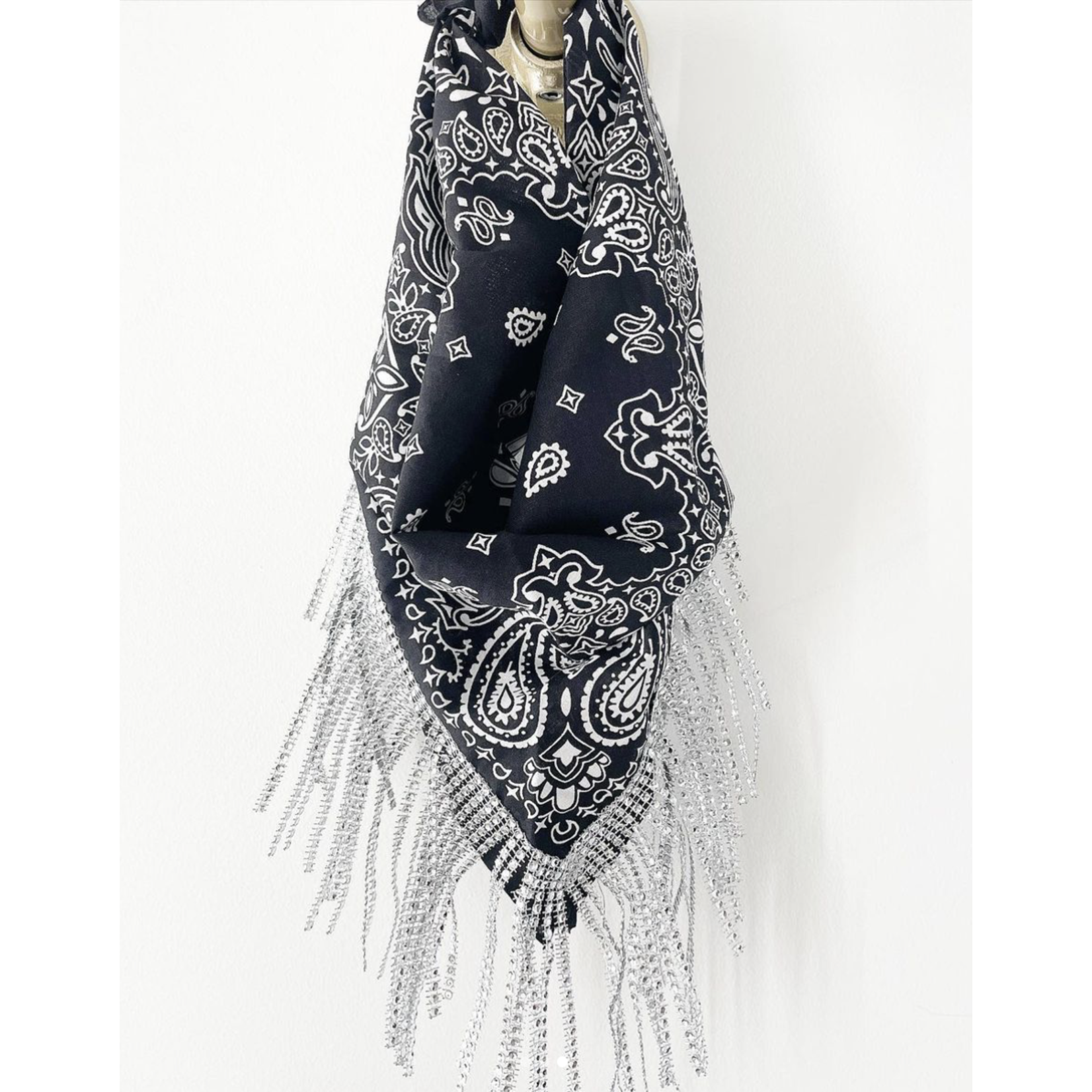 Rhinestone Fringe Bandana