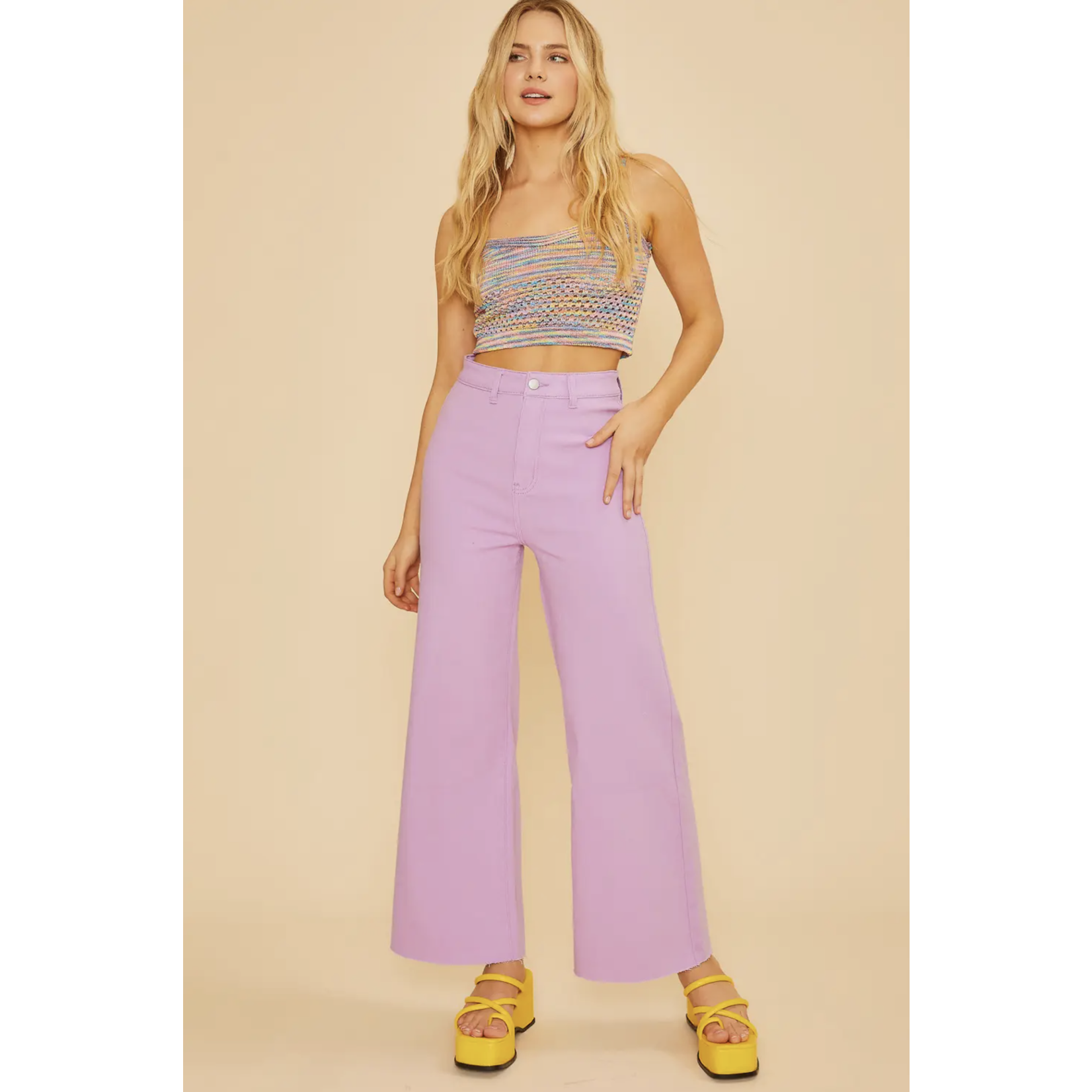 Stretch Wide Leg Denim