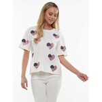 American heart embroidered top