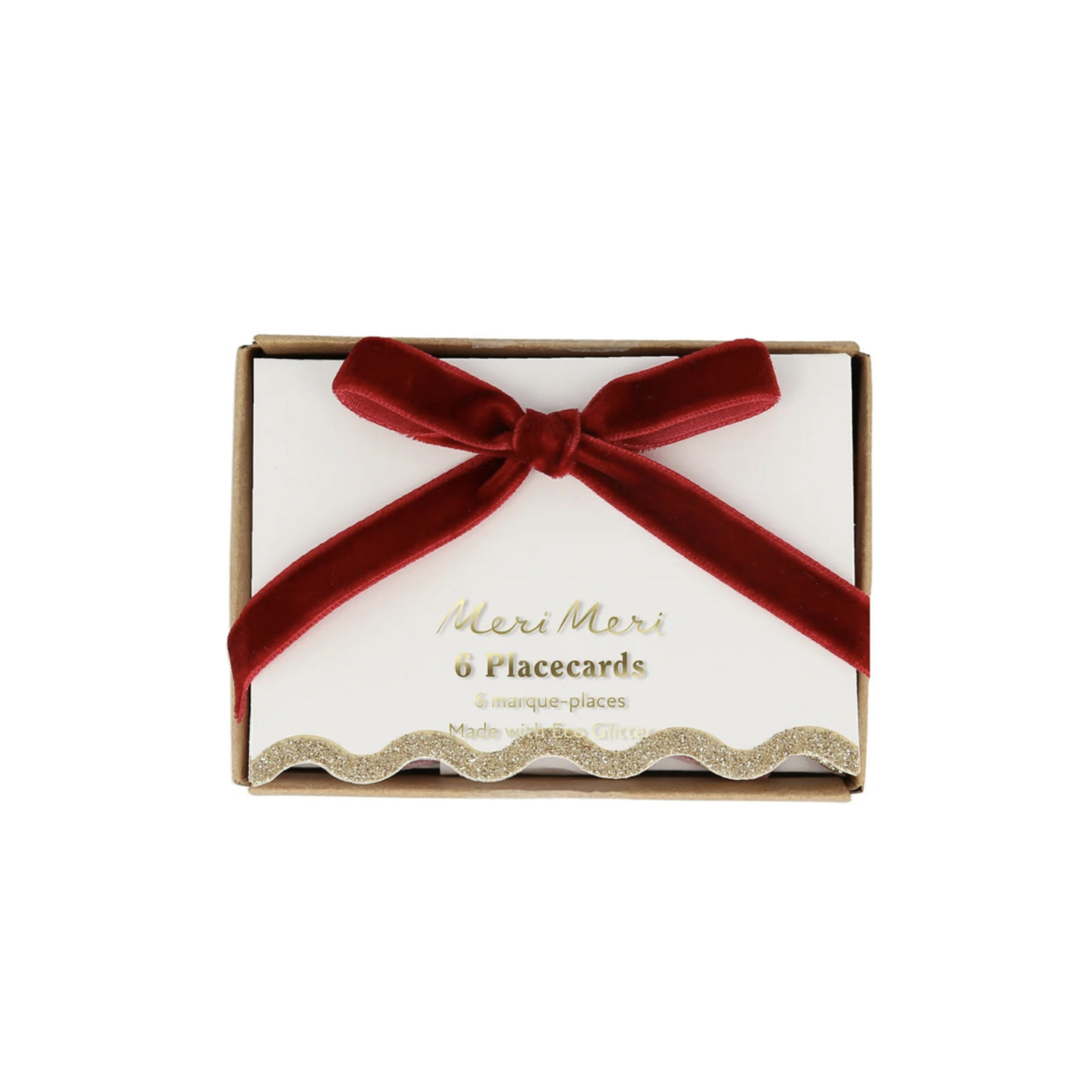 velvet bow placecards