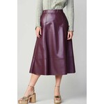 Burgundy Midi skirt