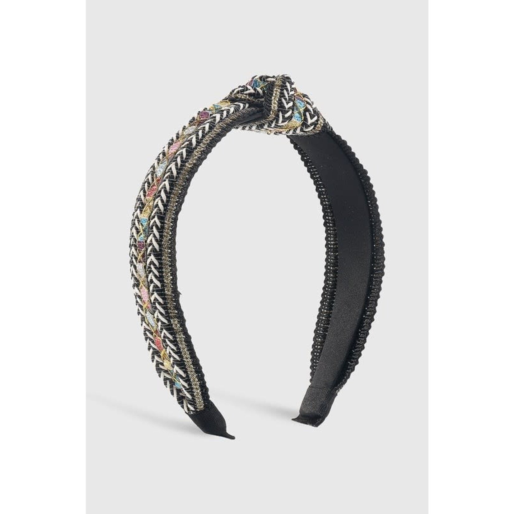 Bohemia Sequins Raffia Topknot Headband