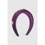 Velvet Halo Crystal Heart Padded Headband