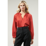 Alcazar Raglan Sleeve Satin Blouse