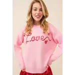 Love sequin sweater