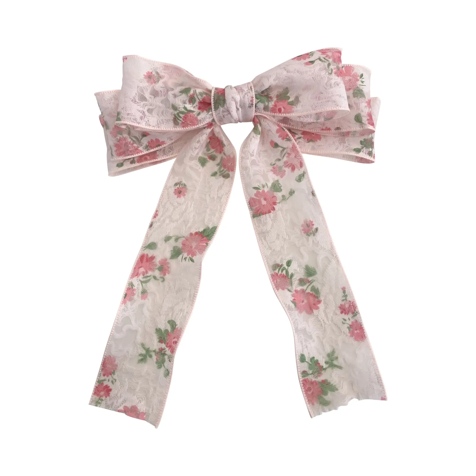 Floral Pink Bow