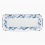 Blue white floral melamine tray 15"