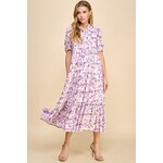 Collared Midi Dress Lavender