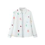 Long sleeve embroidered shirt