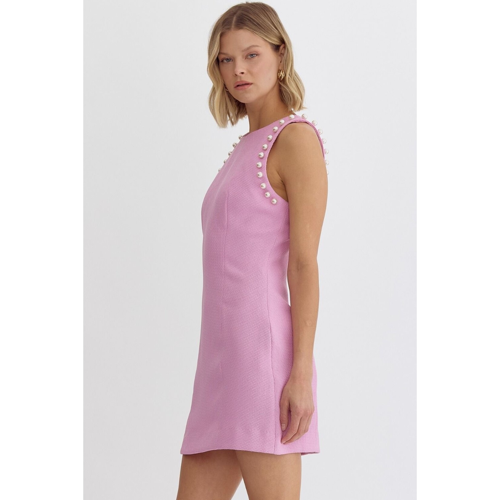 Pink Pearl shift dress