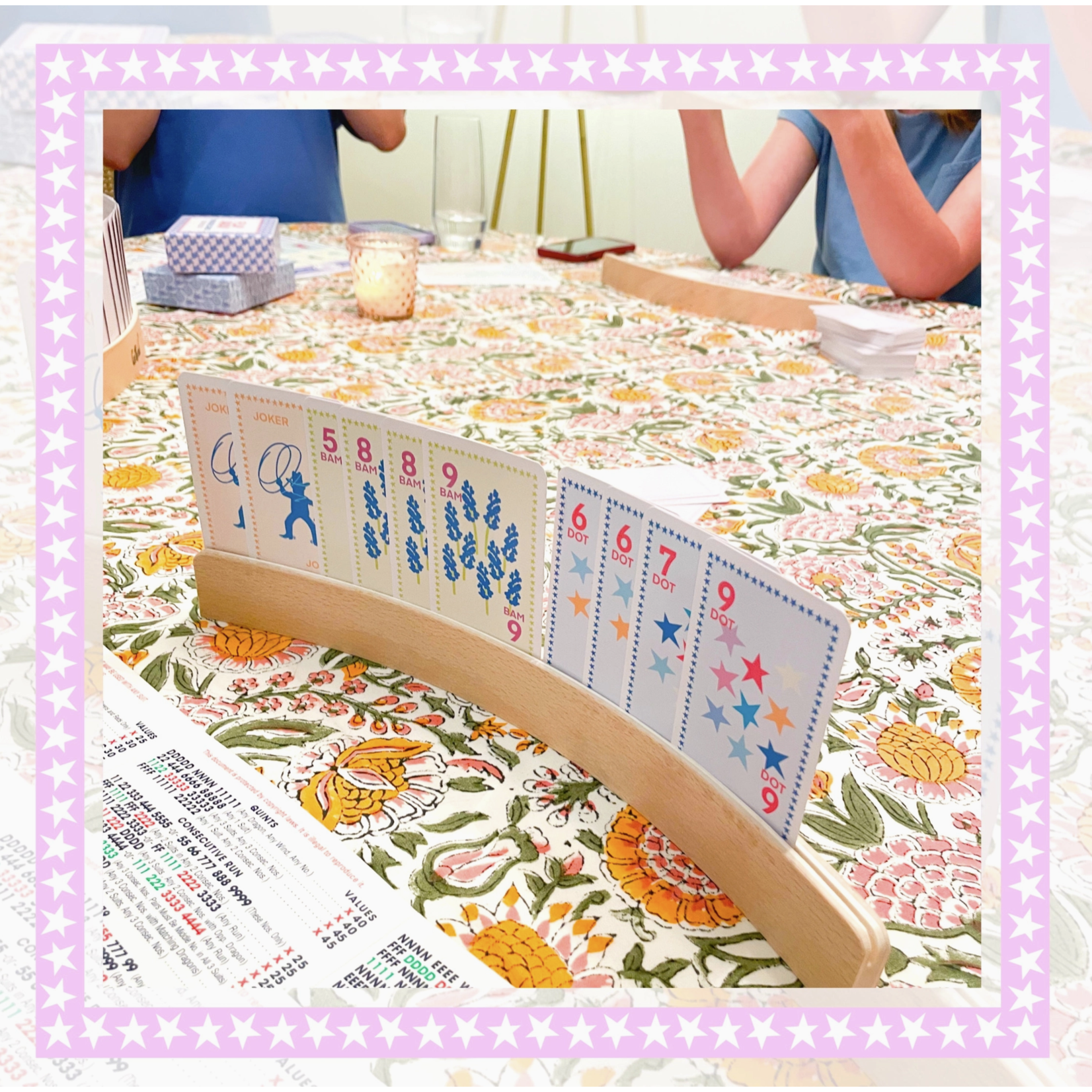 Wooden Card Rack set