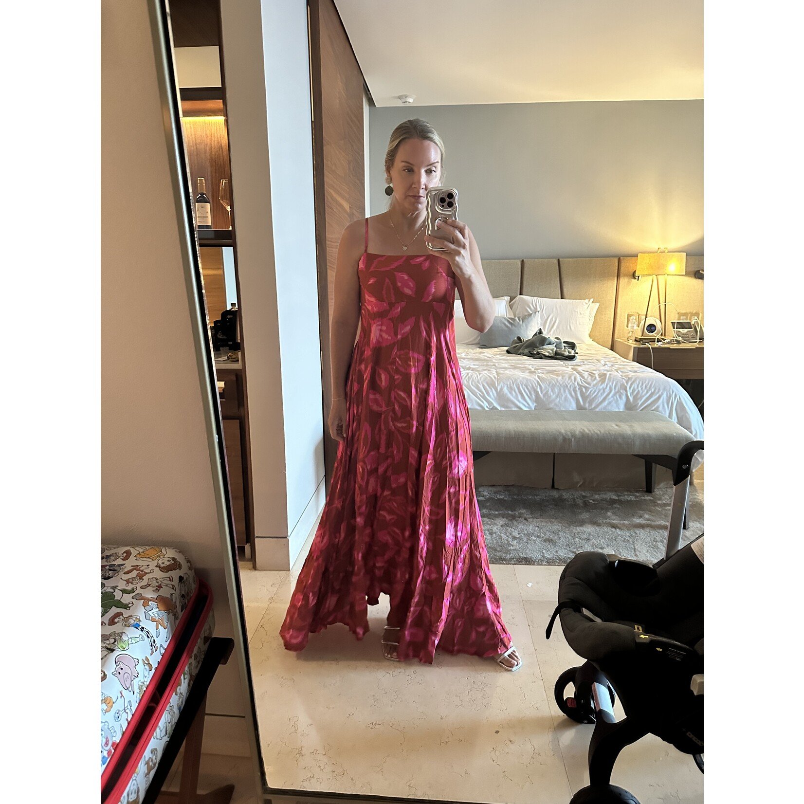 Fuchsia Rust Maxi Dress - Edit