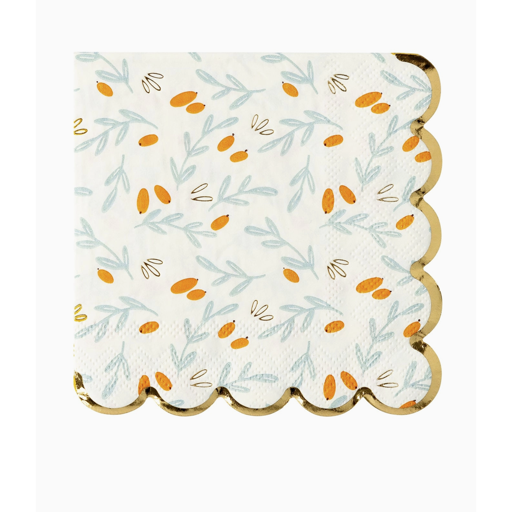 Stems Pattern Scallop Napkin