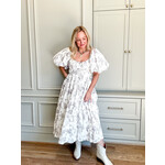 Floral Ties Midi Dress