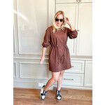 Drawstring Knit Dress