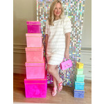 Short Sleeve Textured Tweed Dress