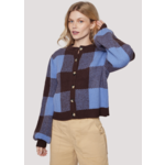 Chocolate Checkered Cardi