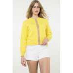 Bow Button Knit Cardigan