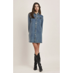 Long Sleeve Denim Shirt Dress