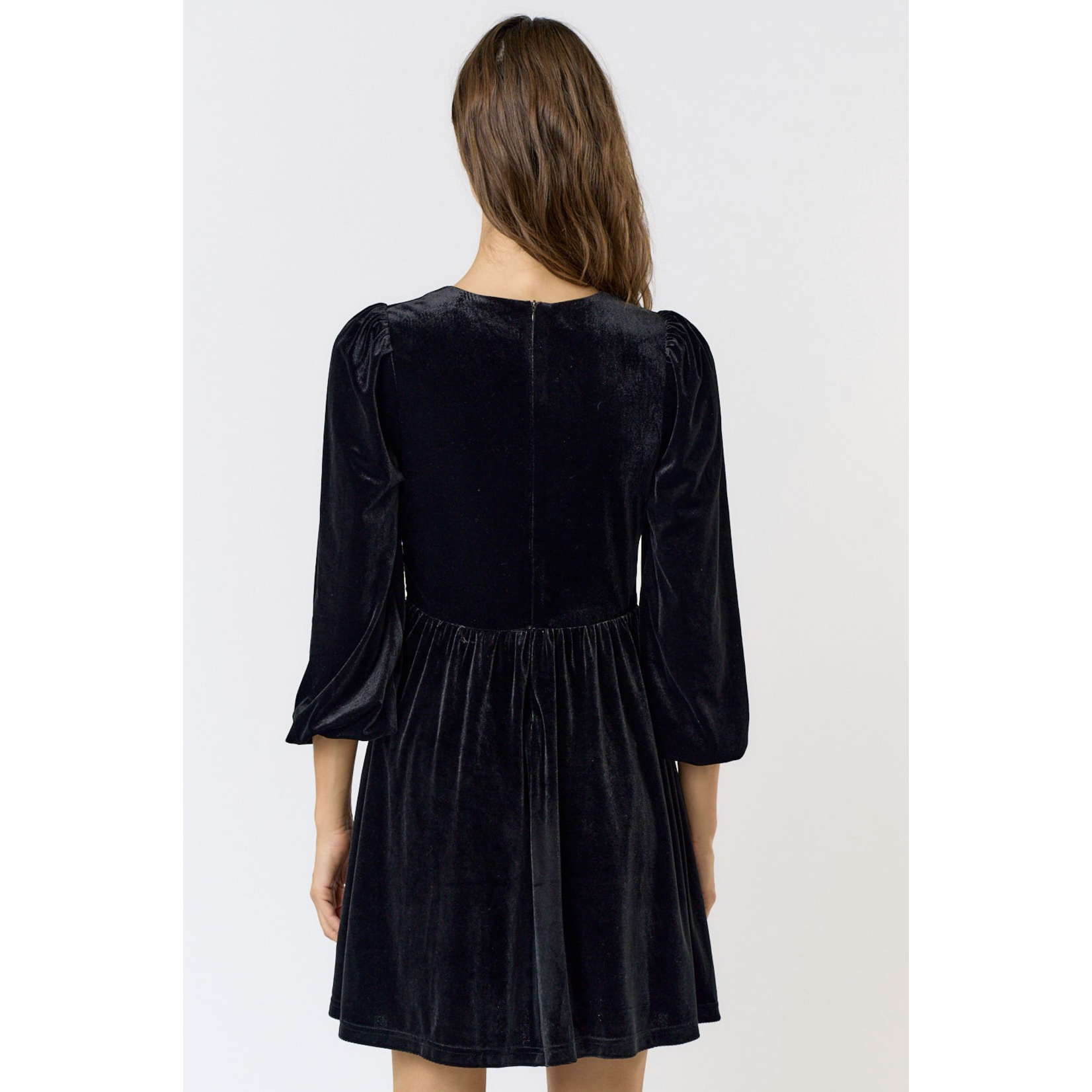 Plunge Bow Front Dress