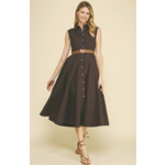 Eleanor Belted Midi Dk Brn